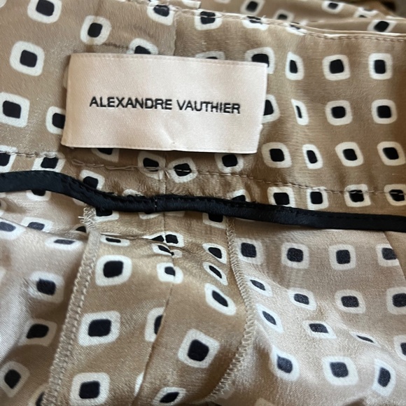 ultra rare Alexandre Vauthier wide leg silk pants - Picture 3 of 4